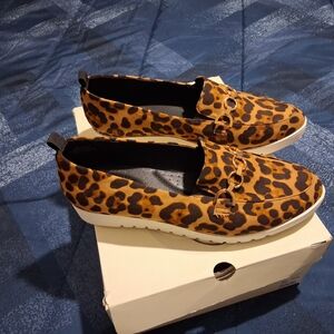 Stylish Leopard Print Women's Loafers